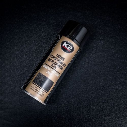 K2 műanyag lökhárító festék spray 400ml fekete