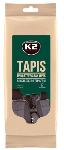 K2 TAPIS kárpittisztító törlőkendő 