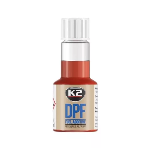 K2 részecskeszűrő (DPF) tisztító üzemanyag adalék 50ml
