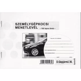 Szgk. menetlevél A/4 100 lap