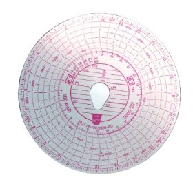   Tachográf korong 100 Km / h 1napos Actros fordulatszámmérős (BLU14)