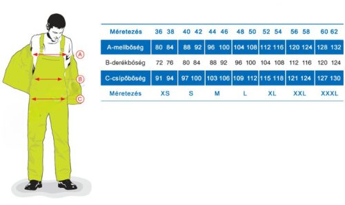 FLUO télikabát L sárga