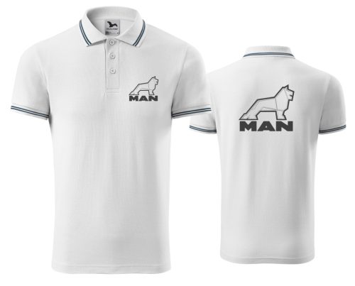 Galléros póló extra Fehér MAN XL
