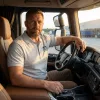 TruckerShop galléros póló szürke XL