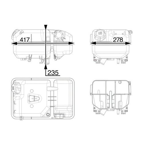 Kiegyenlítő tartály DAF XF 106