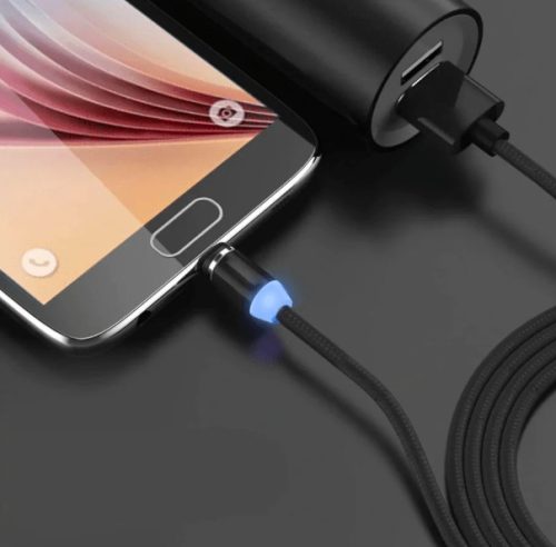 Mágneses telefon töltőkábel 3in1 ERŐSÍTETT