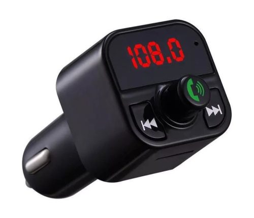 MINI Bluetooth telefon kihangosító / FM transmitter / zenelejátszó 12/24V