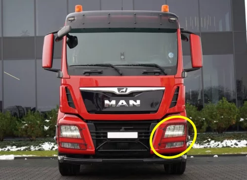MAN TGX / TGS Euro6 fényszóró védőrács Bal