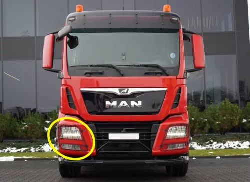 MAN TGX / TGS Euro6 fényszóró védőrács Jobb