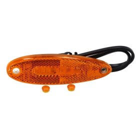 Csepp alakú LED helyzetjelző sárga 12/24V
