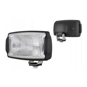   Ködfényszóró (téglalap) 220x123  mm fehér üveg, fekete ház