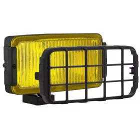   Ködfényszóró PÁR (téglalap) 180x86  mm sárga üveg, fekete ház+rács