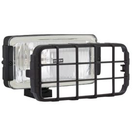   Fényszóró (téglalap) 180x86  mm fehér üveg, fekete ház+rács