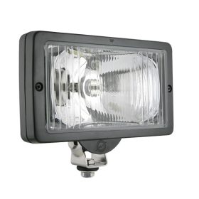   Kiegészítő fényszóró (téglalap) 241x135  mm fehér üveg, fekete ház