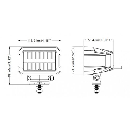 OSRAM LED fényhíd VONAL helyzetjelzővel 113mm 12/24V