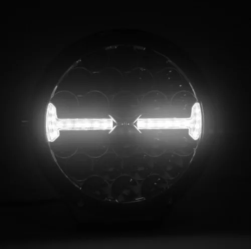 SMD POWER LED távfényszóró helyzetjelzővel és villogó fénnyel 12/24V