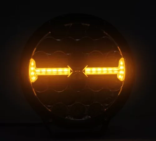 SMD POWER LED távfényszóró helyzetjelzővel és villogó fénnyel 12/24V