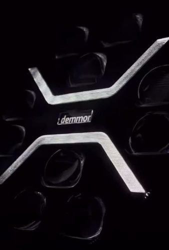 Kerek "DRAGON" LED fényszóró 12/24V fehér/sárga LED nappali fénnyel