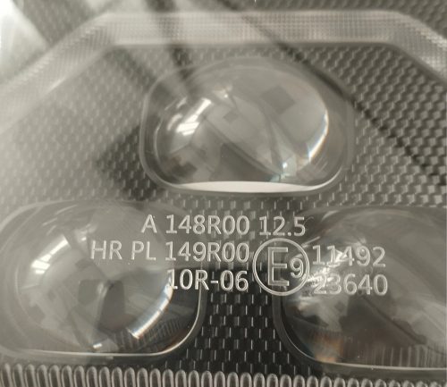 Kerek "DRAGON" LED fényszóró 12/24V fehér/sárga LED nappali fénnyel