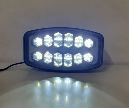 SMD LED nappali menetfény (DRL) sárga / fehér helyzetjelzővel 12/24V