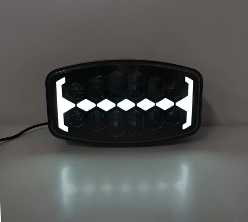 SMD LED nappali menetfény (DRL) sárga / fehér helyzetjelzővel 12/24V