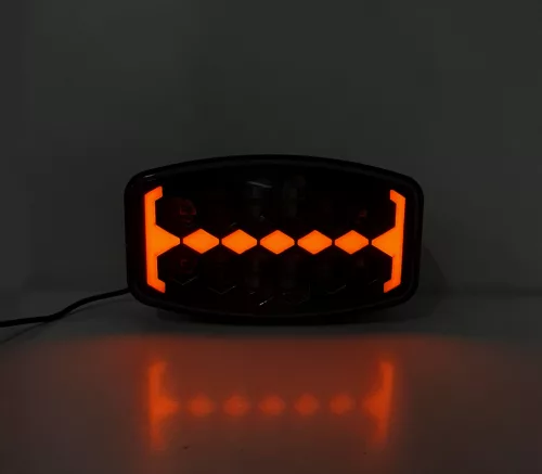SMD LED nappali menetfény (DRL) sárga / fehér helyzetjelzővel 12/24V