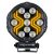 Kerek "SPIDER" LED fényszóró 12/24V sárga LED helyzetjelzővel