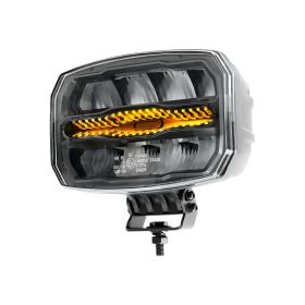   Ovális NINJA LED fényszóró LED nappali fénnyel és sárga villogó funkcióval