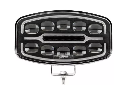 Ovál "ROBUST" LED fényszóró 12/24V fehér vagy sárga LED nappali fénnyel 