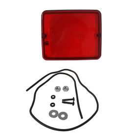 Busz hátsó lámpa 115x138 PIROS