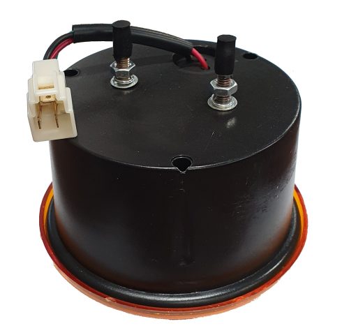 Busz hátsó lámpa kerek 130mm SÁRGA