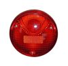 Busz hátsó lámpa kerek 130mm PIROS szemöldökkel