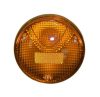 Busz hátsó lámpa kerek 130mm SÁRGA szemöldökkel