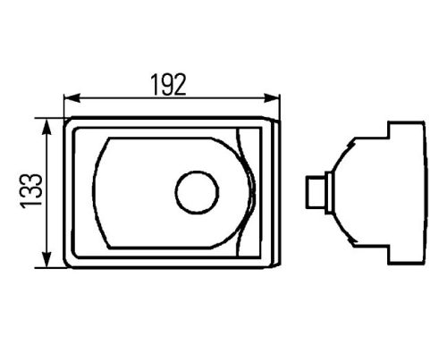 NEOPLAN / VOLVO busz domború hátsó lámpa FÉK/HELYZETJELZŐ