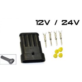 Csatlakozó 4 pol (aljzat)