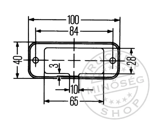 DAF LED magasságjelző 2 LED-es