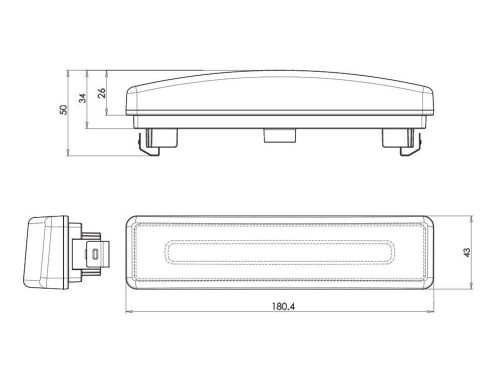 Scania R/P/G/T széria felső helyzetjelző Ledes OPÁL+csati
