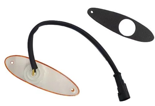 Csepp alakú LED helyzetjelző sárga 24V Csatlakozóval