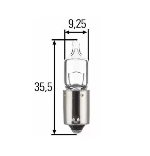Halogén izzó H6W 12V 6W HELLA