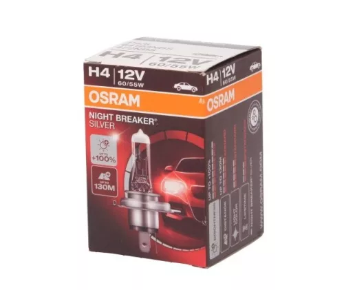 Osram Night Breaker Silver 12V H4 izzó +100%