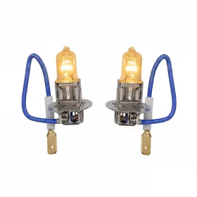 Halogén Izzó H3 12V 55W P22S RETRO SÁRGA párban Powertec