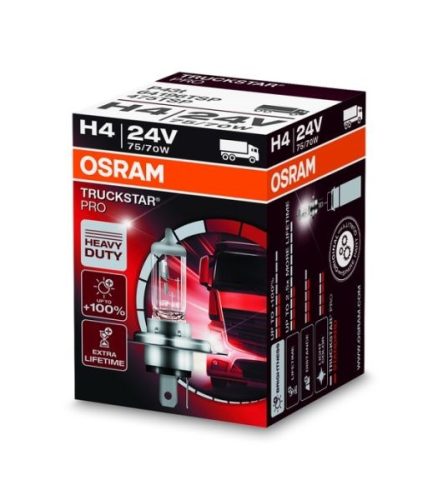 Osram TruckStar 24V H4 izzó +100%