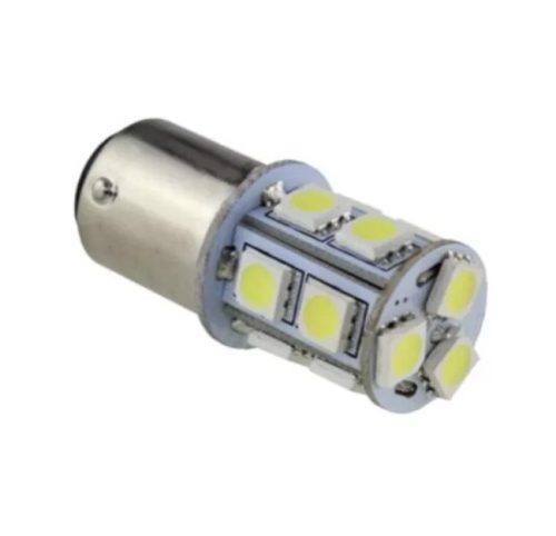 LED izzó 24V BA15s 13 SMD LED torony fehér