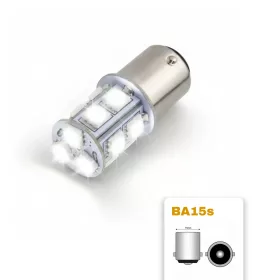 LED izzó 12V BA15s 13 SMD LED torony fehér 21W