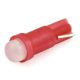 LED izzó 12V T5 COB LED piros