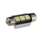 LED izzó 12V szofita 3 SMD LED 36mm fehér CANBUS