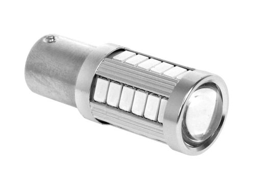 LED izzó 12V BAY15d 33SMD piros 21/5W CANBUS