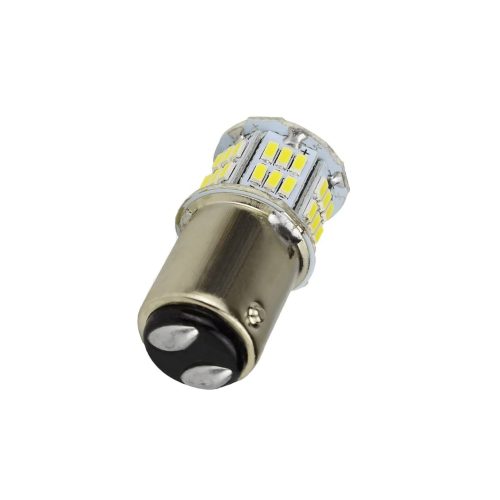 LED izzó 12V BAY15d 54SMD LED 21/5W fehér