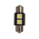 LED izzó 12V szofita 2 SMD LED 31mm FEHÉR CANBUS
