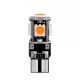 LED izzó 12V T10 5SMD LED sárga CANBUS